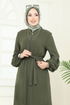 Abaya PL9153-MS Khaki - Thumbnail