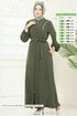 عباءة اخضر عفني PL9153-MS - Thumbnail