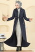 Abaya PL9167-MS Navy Blue - Thumbnail