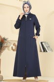 P.L. - Abaya PL9169-MS Navy Blue