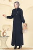Abaya PL9170-MS Navy Blue - Thumbnail