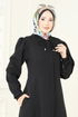 عباءة أسود PL9191-MS - Thumbnail