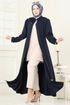 Abaya PL9191-MS Navy Blue - Thumbnail