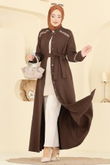 P.L. - Abaya PL9196-MS Brown