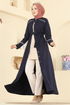 Abaya PL9196-MS Navy Blue - Thumbnail