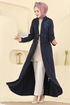 Abaya PL9197-MS Navy Blue - Thumbnail