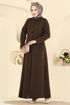Abaya PL9201-MS Dark Brown - Thumbnail
