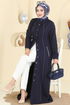 Abaya PL9201-MS Navy Blue - Thumbnail