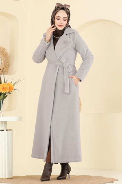 Y.G.S. - Aksesuar Broşlu Angora Kaban 6665YG95-MS Vizyon - 412342