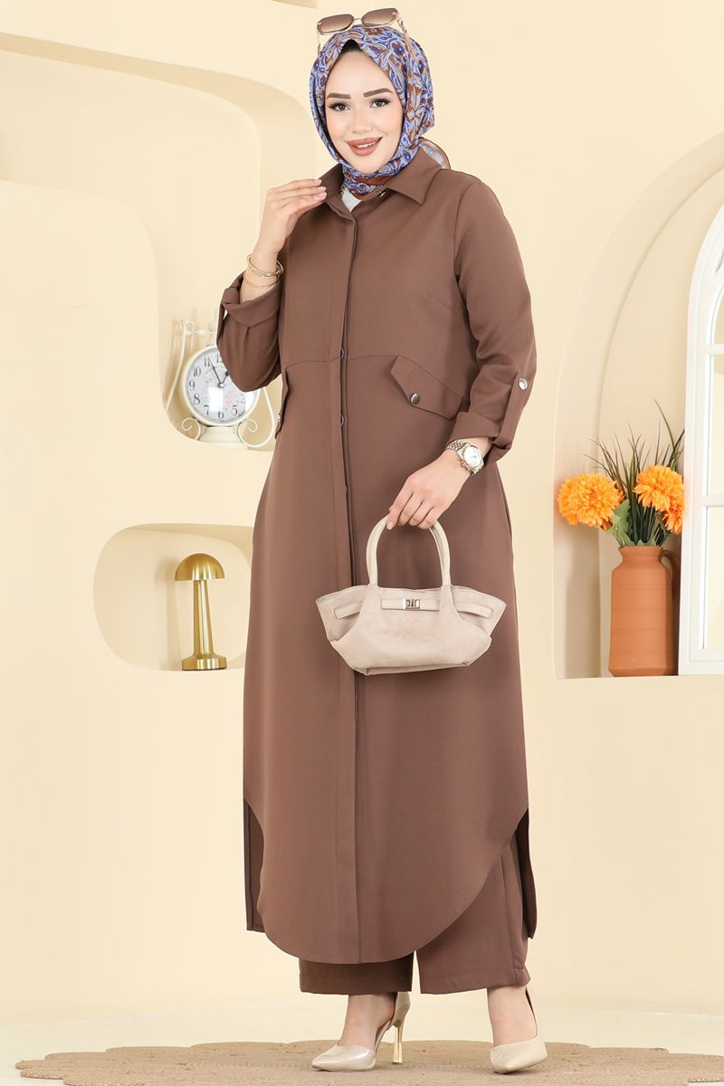 Aksesuar Cepli Dabıl Takım 2792SL432-MS Kahve