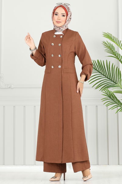 S.L. - Aksesuar Cepli Sofia Takım 2701SL432-MS Kahve - 369632