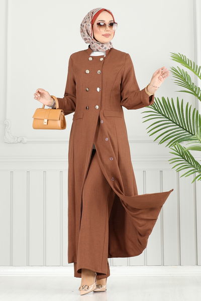 S.L. - Aksesuar Cepli Sofia Takım 2701SL432-MS Kahve - 369634