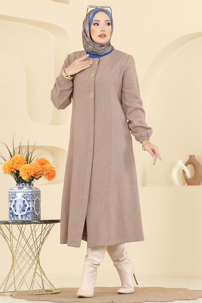 A.B. - Aksesuar Detaylı Kaşe Kaban 8195AB368-MS Vizyon - 414495