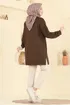 Aksesuar Detaylı Modal Tunik 1018ETT926-MS Kahve - Thumbnail