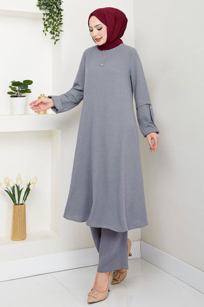 MRV M.H. - Aksesuar Düğmeli Takım 4012MH1062-M Gri