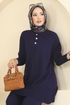 Aksesuar Düğmeli Triko Takım 2723AYD574-MS Laci - Thumbnail