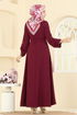 Apolet Detaylı Aerobin Elbise 5002BM387-MS Bordo - Thumbnail