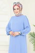 Apolet Düğmeli Tesettür Takım 371DVL817-MS Bebe Mavisi - Thumbnail