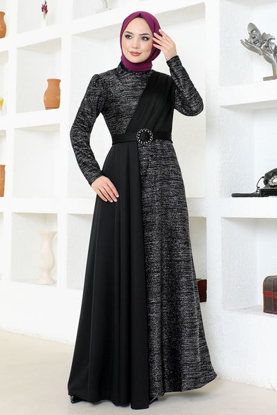 ASM - Argenté Robe de soirée LM2538 Noir - 340969