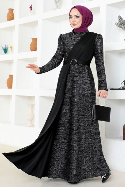 ASM - Argenté Robe de soirée LM2538 Noir - 340970