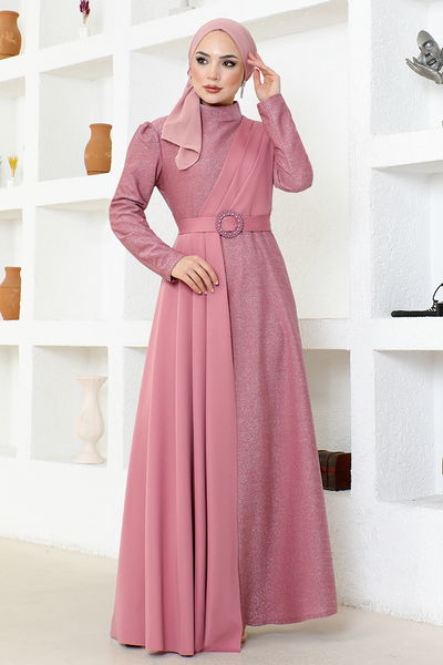 ASM - Argenté Robe de soirée LM2538 Rosier Kourous - 340973