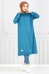 Arma Detail Hijab Tunic 2684AYD969-M Oil - Thumbnail