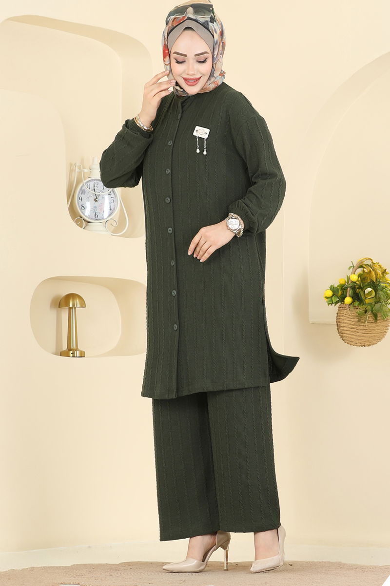 Arma Detaylı Burgu Takım 210BO429-MS Haki