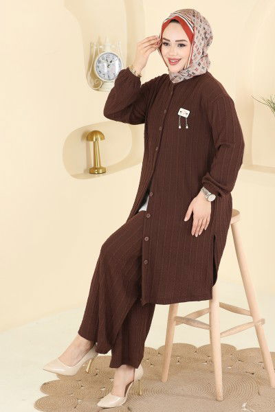 B.O. - Arma Detaylı Burgu Takım 210BO429-MS Kahve