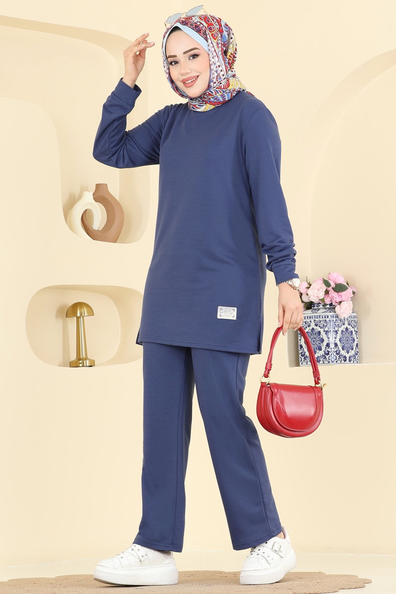 Arma Detaylı İkili Takım 1921SBL832-MS İndigo