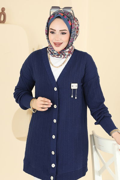 B.O. - Arma Detaylı Mevsimlik Hırka 204BO429-MS Laci - 428481