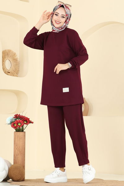 A.Y.D. - Arma Detaylı Modal Takım 2732AYD574-MS Bordo - 407070