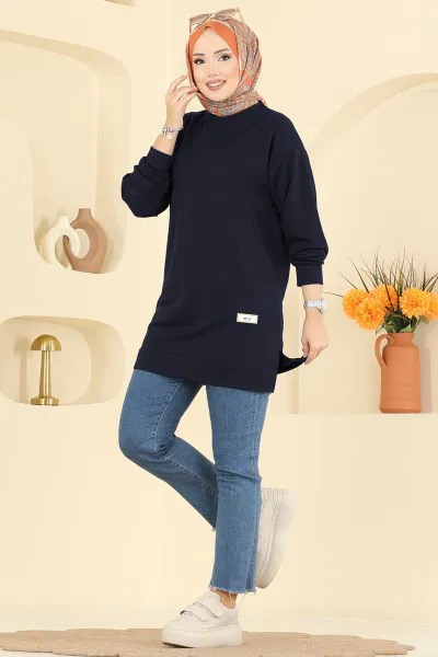 P.R.M. - Arma Detaylı Spor Tunik 701PM271-MS Koyu Laci