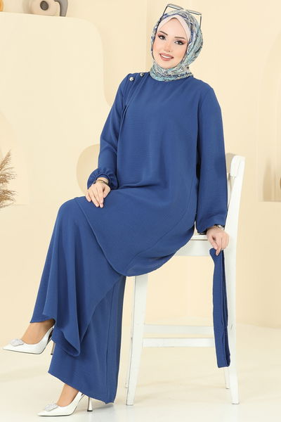 M.R. - Asimetrik Kesim Aerobin Takım 017MR1078-MS İndigo - 383700