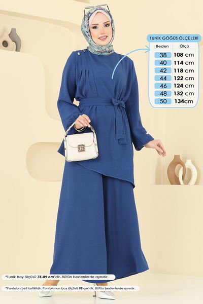 M.R. - Asimetrik Kesim Aerobin Takım 017MR1078-MS İndigo - 383704