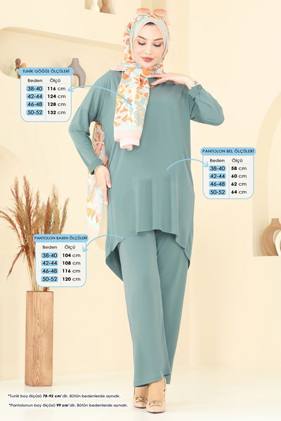 U.Z. - Asimetrik Kesim Sandy Takım 5095UZ662-MS Mint - 372719