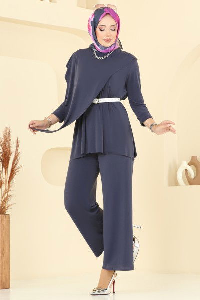 U.Z. - Asimetrik Kesim Sandy Takım 6026UZ662-MS Antrasit