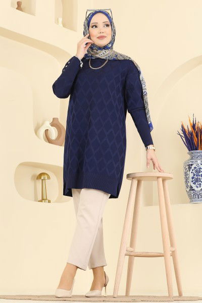 U.Z. - Baklava Desen Merserize Tunik 3288UZ662-MS Laci