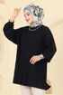Balon Kol Triko Tunik 2199UZ662-MS Siyah - Thumbnail