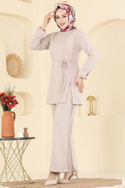 Z.N.K. - Beli Bağcık Detaylı Takım 5712ZNK1009-MS Vizyon - 415976