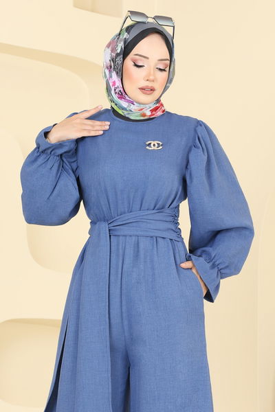 S.L. - Beli Bağlamalı Sofia Tulum 2689SL432-MS İndigo - 369349