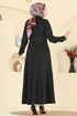 Beli Dikişli Scuba Elbise 2772SL432-MS Siyah - Thumbnail