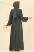 Beli Güpürlü Şifon Abiye 8115AB368-MS Haki - Thumbnail