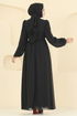 Beli Güpürlü Şifon Abiye 8115AB368-MS Siyah - Thumbnail