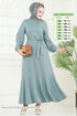 Beli Kemerli Mira Elbise 23028UKB139-MS Mint - Thumbnail