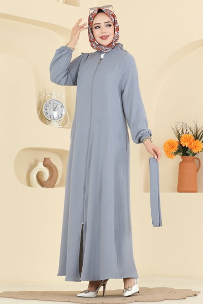 H.B.S. - Beli Kuşaklı Aerobin Ferace 3260HBS856-MS Gri - 423696