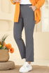 Beli Lastikli Dabıl Pantolon 0650ERK1158-MS Gri - Thumbnail