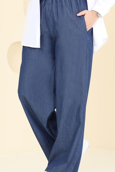 L.D. - Beli Lastikli Tensel Kot Pantolon 9004LD1070-MS Koyu Kot - 382254