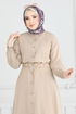 Beli Lastikli Tesettür Elbise 805OZN1046-MS Vizyon - Thumbnail