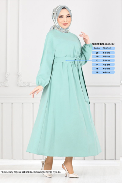 MRV M.R. - Beli Rubberized Dress 012MR1077-M Mint - 352842