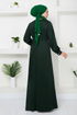 Beli The Stone Embroidered Evening dress 5027SL890-M Emerald - Thumbnail